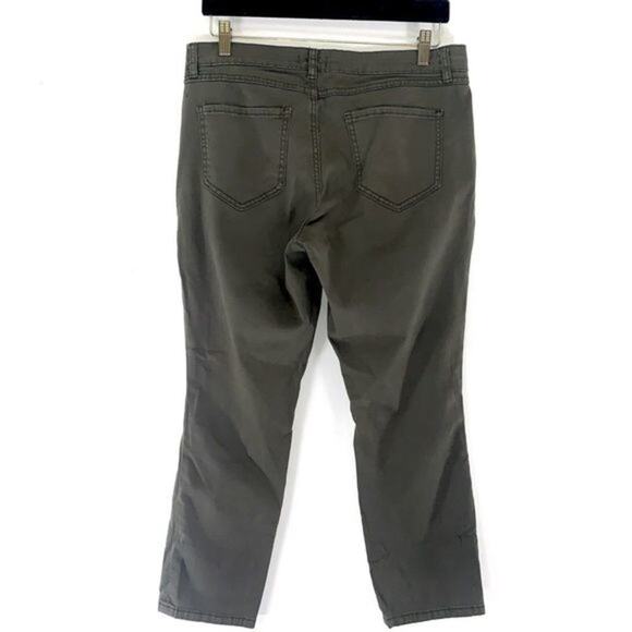 BDG Urban Outfitters Skinny Ankle Crop Pants Jeans Size 29 Army Green Olive - Picture 2 of 4